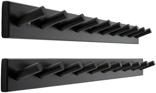 SKOLOO Wall Mounted Coat Rack 38", 10 Hooks, Shaker Style by SKOLOO