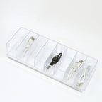 ZEXALOR Clear Drawer Organizer, 8 Sections Clear Organizer Drawer Dividers - Image 4