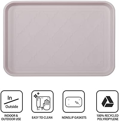 WATANIYA PET Boot Tray and Multi-Purpose Mat, 2 Packs in 16.7"x12.8", Waterproof - Image 3