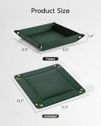 VLANDO Valet Tray, Foldable PU Leather Catchall Tray - Image 5