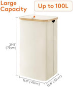 Lifewit 105L Large Laundry Basket - Image 4