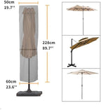 Patio Umbrella Cover for 7'-11' Umbrellas Or 15' Double-Sided Umbrellas - Image 2