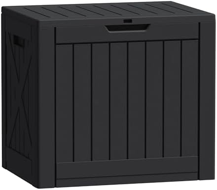 Flamaker Resin Deck Box 40 Gallon Waterproof Outdoor Storage Box by Flamaker