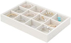 Beige 12Grid Bedside Organizer by FocusOnJewelryDisplay