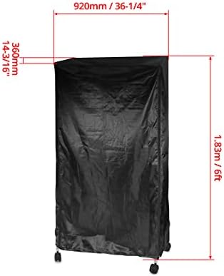 QWORK Storage Shelving Unit Cover, Wire Rack Cover - Image 6