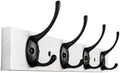 VERTORGAN 1 Pack Wall Mounted Wooden Hat Rack, 4 Hooks Entryway by VERTORGAN
