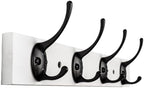 VERTORGAN 1 Pack Wall Mounted Wooden Hat Rack, 4 Hooks Entryway by VERTORGAN