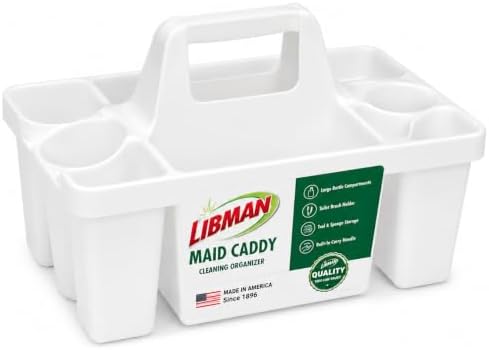 Tribello Libman Maid Caddy Cleaning Organizer, Heavy-Duty Janitorial Carry Caddy by Tribello