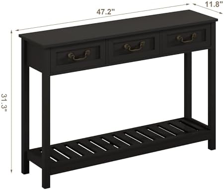 ChooChoo 47" Black Entryway Table - Image 2