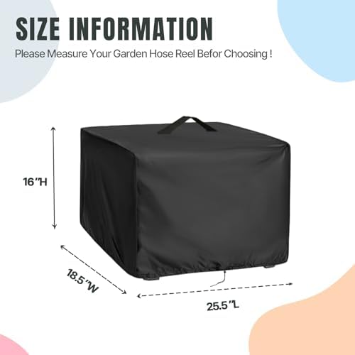 Hose Reel Cover Waterproof Heavy Duty 18.5x25.5x16in - Image 2