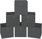 Foldable Storage Cubes Bins, 11 Inch Cloth Storage Cube Fabric Storage Box by NieEnjoy