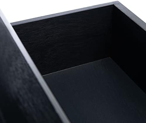 SAFAVIEH Athena 2-Drawer Wood Console Entryway Table, 35.5" Black CNS5702B - Image 6