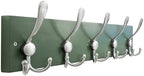 SKOLOO Creations Forest Green Solid Wood Wall Mounted Coat Rack, 5 Hooks by SKOLOO