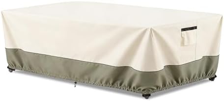 72 Inch Rectangular/Oval Patio Table Cover, Heavy Duty Waterproof Outdoor by Osileyo
