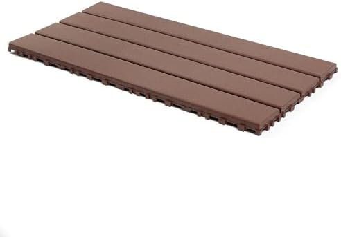 Interlocking Deck Tiles, Plastic Patio Flooring, 22 Pack, All-Weather Plastic by Unknown