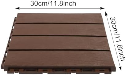 12-Pack Interlocking Deck Tiles, 12 x 12-inch Floor Tiles, Waterproof Plastic - Image 2