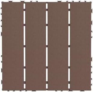 Plastic Interlocking Deck Tiles, 44 Pack Outdoor Patio Flooring, All Weather - Image 4