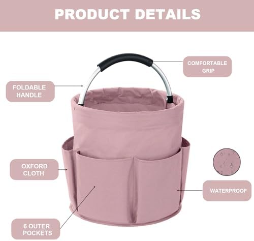 Cleaning Caddy with Handle, 17L Foldable Cleaning Supplies Organizer, Portable - Image 5
