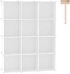 C&AHOME Cube Storage Organizer, 12-Cube Shelf Units, Closet Cabinet Milky by CAHOME