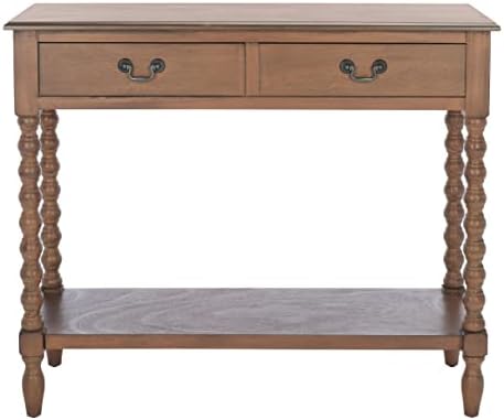 SAFAVIEH Athena 2-Drawer Wood Console Entryway Table, 35.5" Brown CNS5702C by Unknown