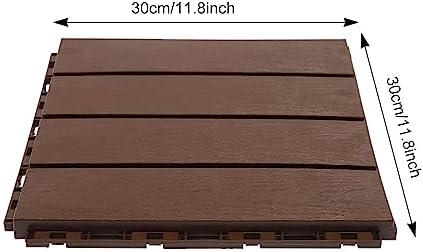 Interlocking Deck Tiles for Balcony, 12 x 12 Inch Waterproof & Weatherproof - Image 5