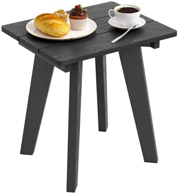 Homejoy HDPE Outdoor Side Table, Small Outdoor Table by HOMENJOY