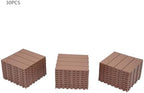 30 Pack Interlocking Deck Tiles 11.8"x11.8" Interlocking Patio Deck Tiles - Image 4