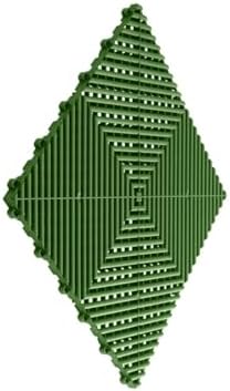 Swisstrax Ribtrax PRO Garage Floor Tiles, Turf Green - Image 2