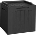 Flamaker Deck Box 31 Gallon Waterproof Resin Small Storage Box by Flamaker