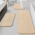 HUXMEYSON Bathroom Rugs Sets 3 Piece, Non-Slip & Quick Dry Bath Mat Set by HUXMEYSON