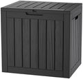 Outdoor Storage Box, 35 Gallon Waterproof Deck Box, Quick Snap-Lock Resin by GraceYourYard