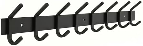 Coat Rack Wall Mount – 24 Inch Stainless Steel Hook Rail by SAYONEYES