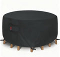 SheeChung Patio Furniture Cover 94"Dia x 28"H, Waterproof 600D Polyester by SheeChung
