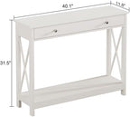Treocho White Console Table - Image 2