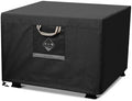 QH.HOME Fire Pit Cover Square 32", 600D Heavy Duty Fabric 100% Waterproof by QHHOME