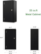 Devoko 22 Cuft Vertical Storage Shed Without Adjustable Shelves - Image 2