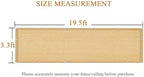 iCover 3.3x19.5ft Balcony Privacy Screen Fence, UV-Resistant Railing Fencing - Image 4