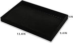 Coward Set of 2 Black Velvet Stackable Necklace Holder Organizer Tray Velvet - Image 5