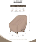ULTCOVER Waterproof Patio Chair Cover, 35W x 38D x 34H in - Image 2