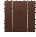 Transform Your Space with 68-Pack 11.42" x11.42” Plastic Interlocking Deck Tiles by QUAOPEFURN