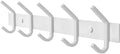 White Coat Rack Wall Mount – 15 Inch Stainless Steel Hook Rail by SAYONEYES