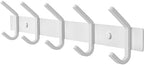 White Coat Rack Wall Mount – 15 Inch Stainless Steel Hook Rail by SAYONEYES
