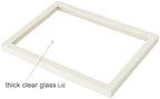 Coward 2Pcs Beige Velvet Glass Lid - Image 2