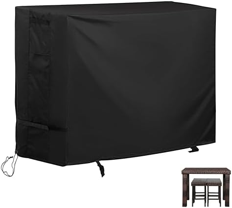 Patio High Top Dining Set Cover, Outdoor Table and Chairs Cover by Unknown