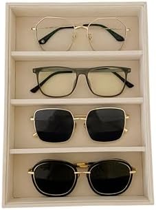 Velvet Sunglasses Organizer Tray 4 Slot, Stackable Eyewear & Glasses Display - Image 6