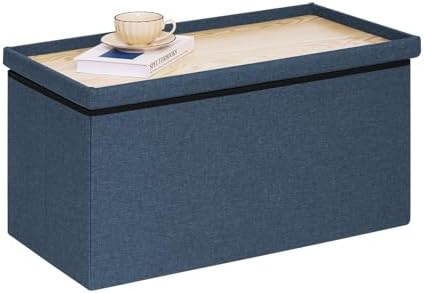 PINPLUS Folding Storage Ottoman Bench by PINPLUS