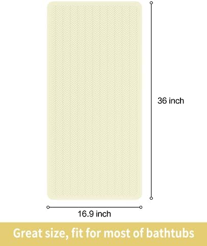 OTHWAY Bathtub Mat Non Slip, Extra Long Rubber Bath Mat - Image 4