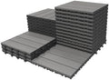 Interlocking Deck Tiles Outdoor Waterproof, Composite Patio Flooring by SHPAIDIRECT