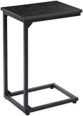 AMHANCIBLE C Shaped End Table, Slide Under Couch Table by AMHANCIBLE