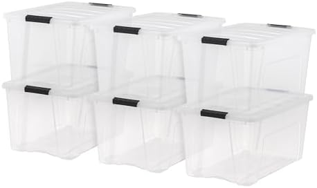 IRIS USA 6-Pack 72 Quart Storage Bins by IRISUSA